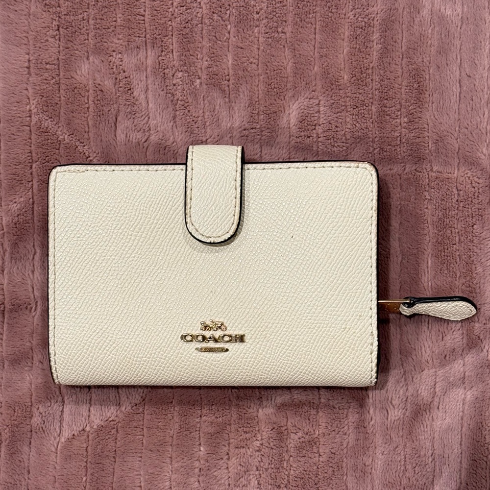 Coach Ivory Leather Wallet
